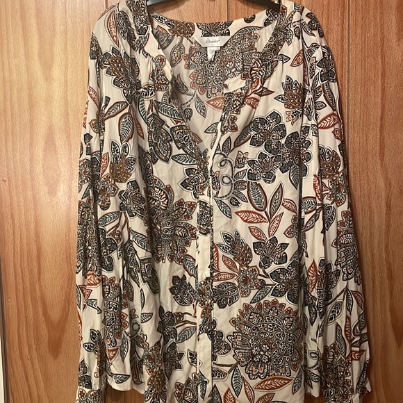 Cj banks long sleeve dressy button up - Picture 3 of 3